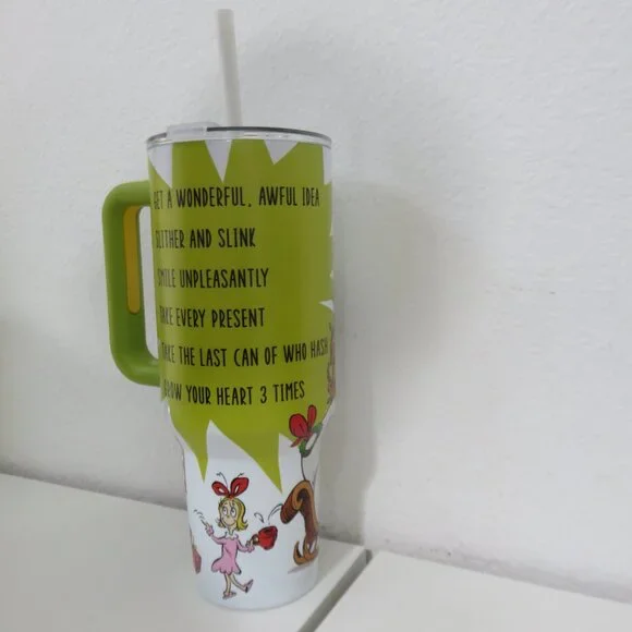 Brand New 40oz Grinch Stainless Steel Tumbler